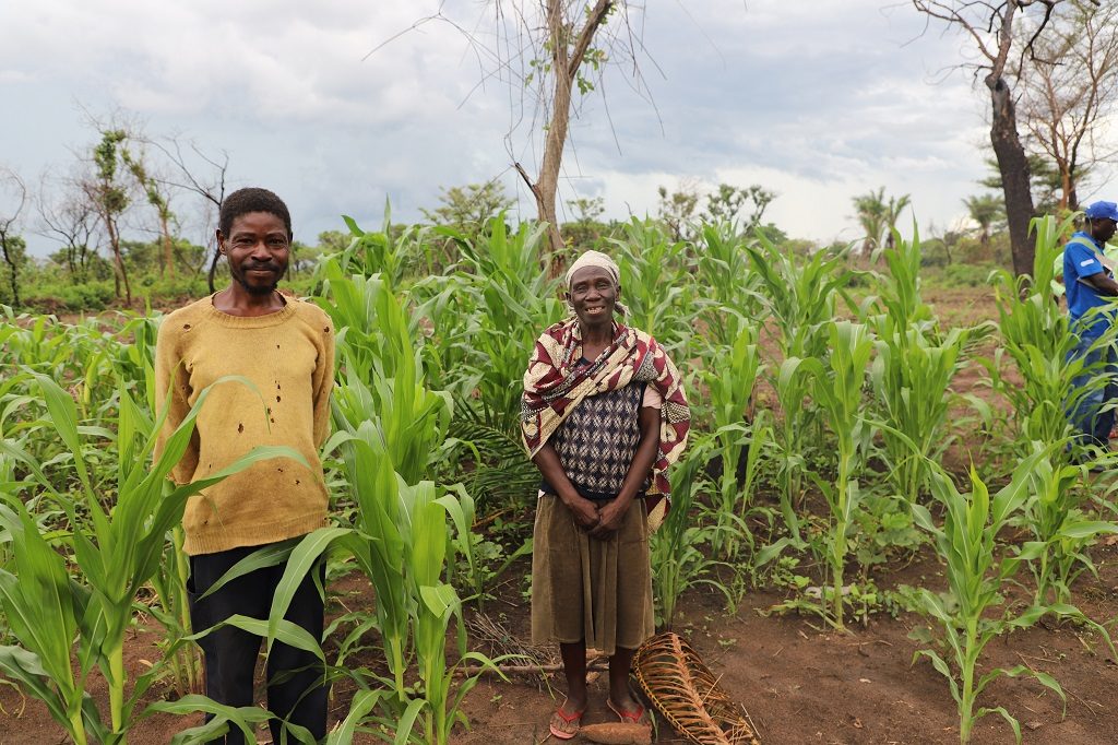 Assistant Chairlady for the Nambiri Cooperative society, Zerufa Matayo and her husband